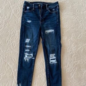 High Rise Ripped American Eagle Jeans